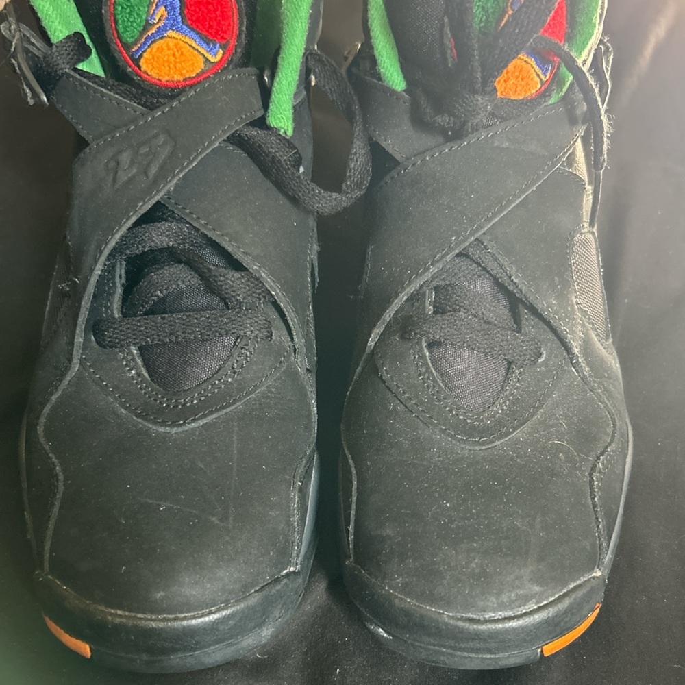Jordan Kids Black and Green Sneakers